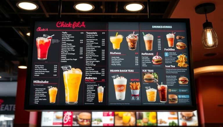 chick fil a drinks menu
